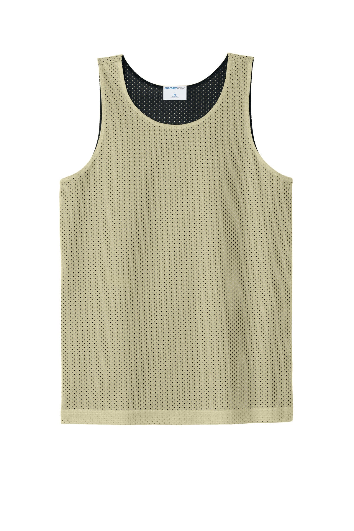 Sport-Tek Youth PosiCharge Reversible Mesh Tank (SAN-YST5000) - Vegas Gold/ Black